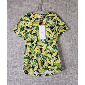 Orlebar Brown Jimmy Top Banana Shirt Kids Age 10 Yellow Green 100% Cotton NEW